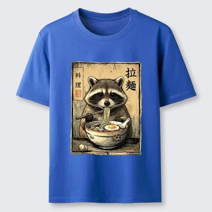 Tokyo-Tiger Raccoon Eating Ramen And Loving It Classic T-Shirt