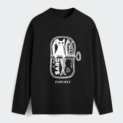 Tokyo-Tiger Cat Hiding In A Sardine Can Classic Long Sleeve T-Shirt
