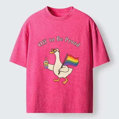 Tokyo-Tiger Off To Be Proud Goose Edition Washed T-Shirt
