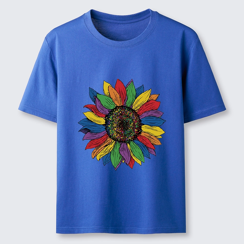 Tokyo-Tiger Rainbow Sunflower Pride Art Classic T-Shirt