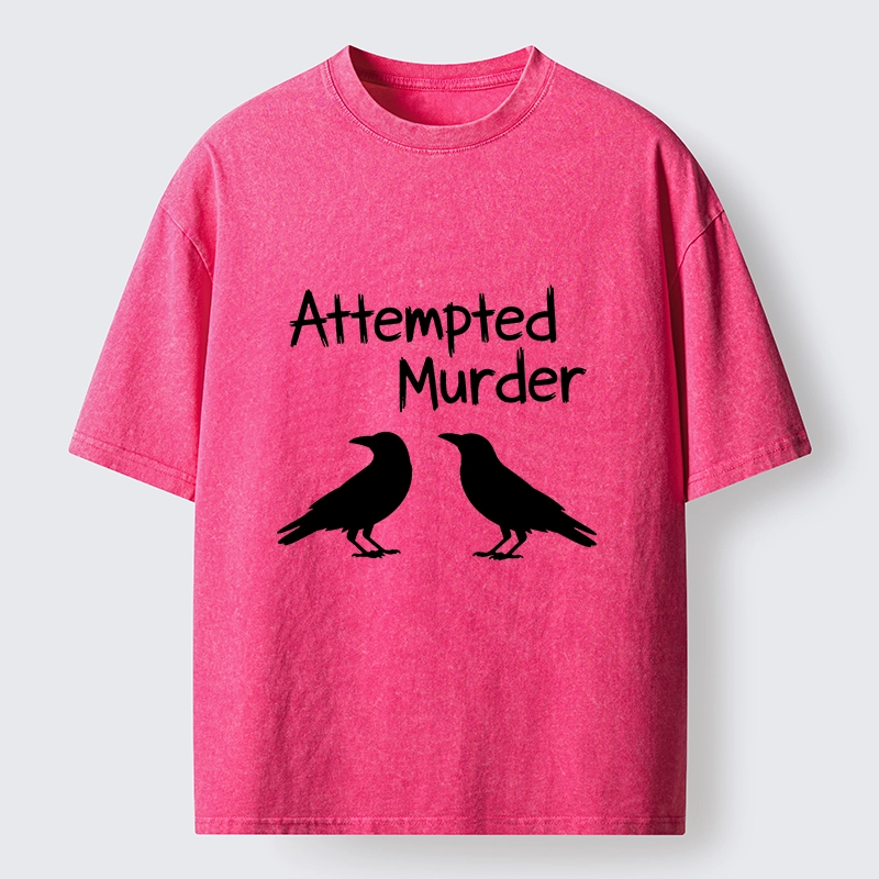 Tokyo-Tiger Two Crows Attempted Murder Joke Washed T-Shirt