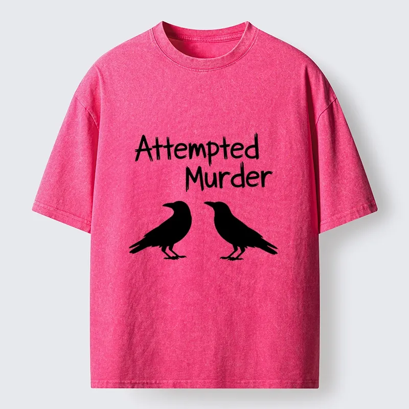 Tokyo-Tiger Two Crows Attempted Murder Joke Washed T-Shirt