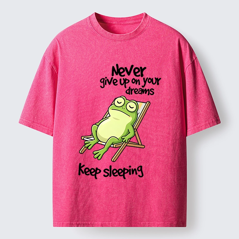 Tokyo-Tiger Never Abandon Your Sleepy Dreams Washed T-Shirt