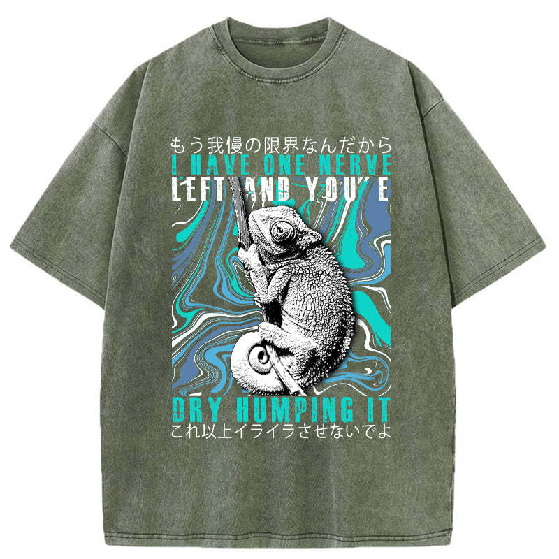 Tokyo-Tiger I Have One Nerve Chameleon Washed T-Shirt Sale