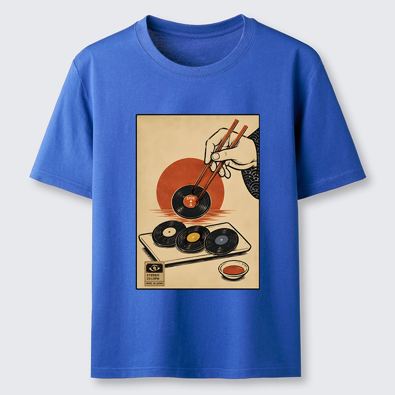 Tokyo-Tiger Chopsticks And Vinyl Sushi Art Classic T-Shirt