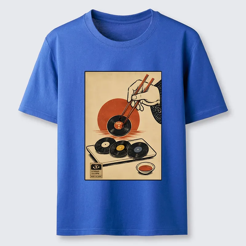 Tokyo-Tiger Chopsticks And Vinyl Sushi Art Classic T-Shirt
