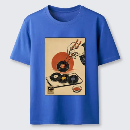 Tokyo-Tiger Chopsticks And Vinyl Sushi Art Classic T-Shirt