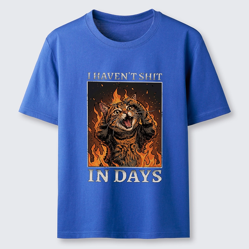 Tokyo-Tiger Funny Cat Constipation Meme Art Classic T-Shirt