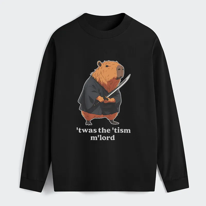 Tokyo-Tiger Focused Samurai Capybara Classic Long Sleeve T-Shirt