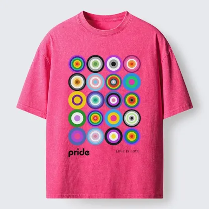 Tokyo-Tiger Every Circle Glows With Inclusive Love Washed T-Shirt