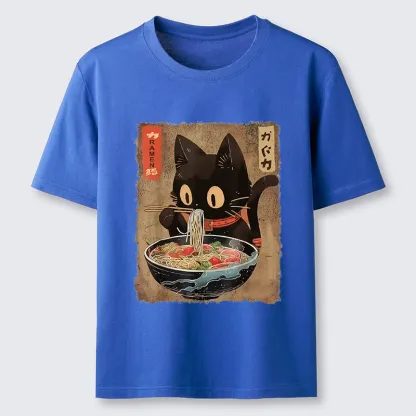 Tokyo-Tiger Ramen Cat Living Its Best Life Classic T-Shirt