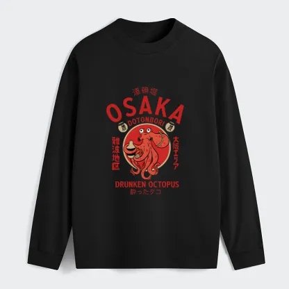 Tokyo-Tiger Drunken Octopus Japan Classic Long Sleeve T-Shirt
