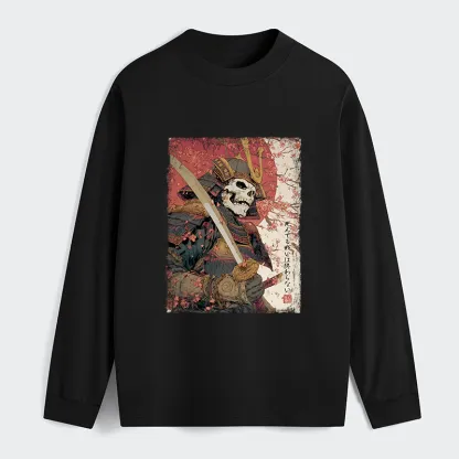 Tokyo-Tiger Samurai Under The Sakura Classic Long Sleeve T-Shirt