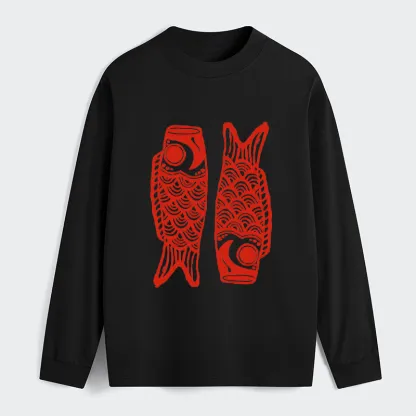 Tokyo-Tiger Retro Carp Streamer Classic Long Sleeve T-Shirt