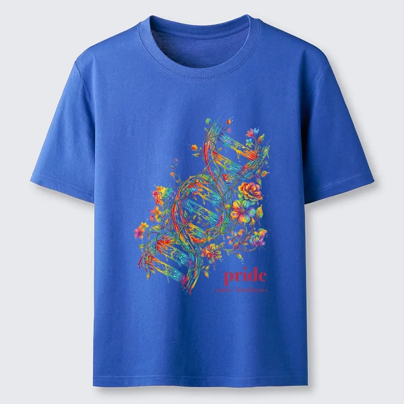 Tokyo-Tiger Floral Rainbow DNA Full Of Pride Spirit Classic T-Shirt