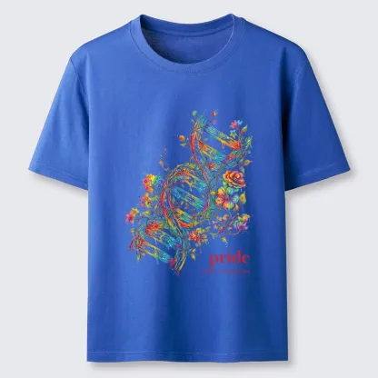 Tokyo-Tiger Floral Rainbow DNA Full Of Pride Spirit Classic T-Shirt