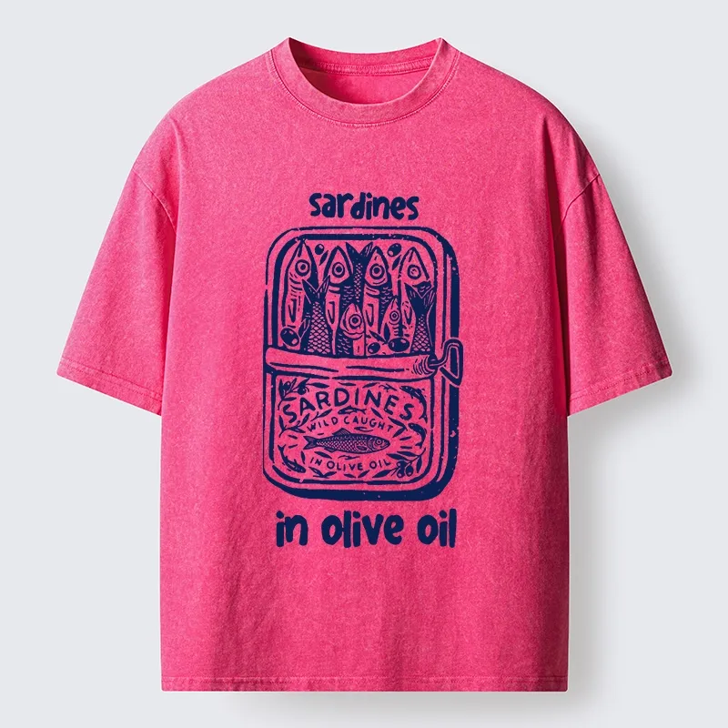 Tokyo-Tiger Tiny Fish Big Flavor Washed T-Shirt