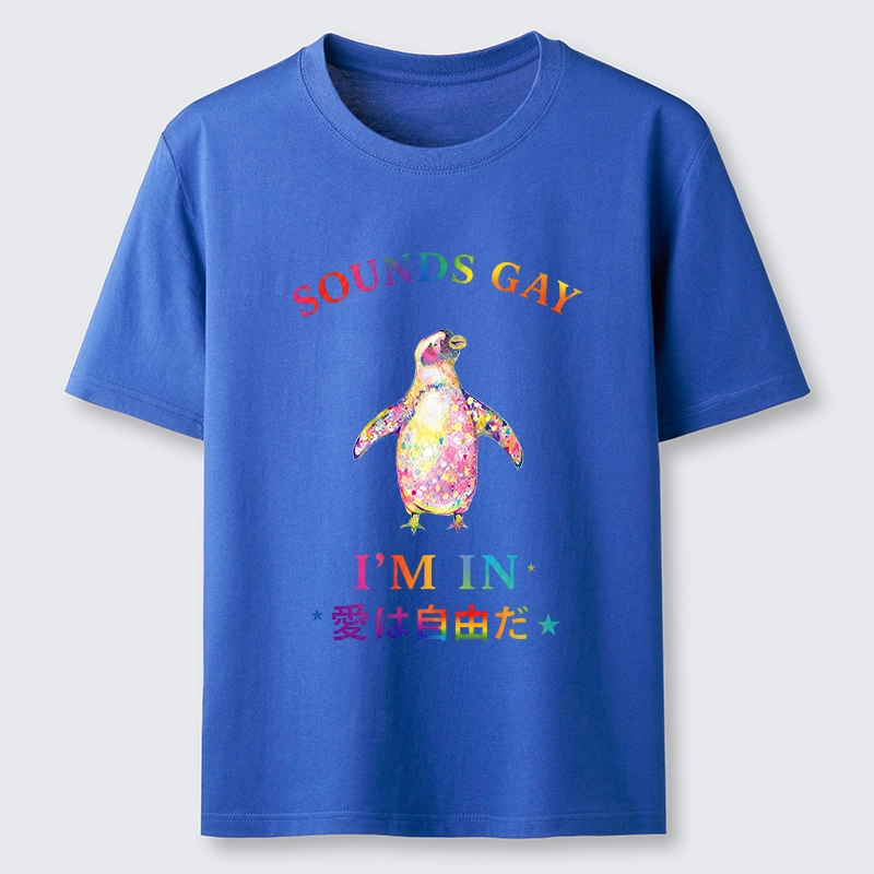 Tokyo-Tiger Colorful Penguin Stands For Free Love Classic T-Shirt