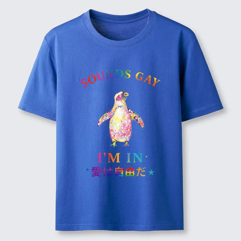 Tokyo-Tiger Colorful Penguin Stands For Free Love Classic T-Shirt