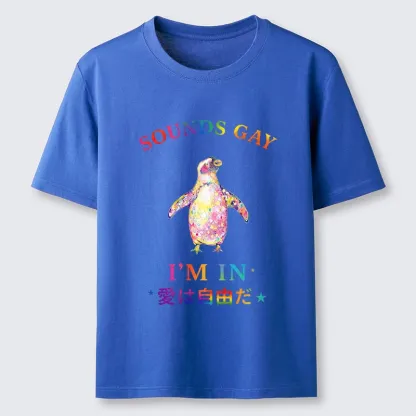Tokyo-Tiger Colorful Penguin Stands For Free Love Classic T-Shirt