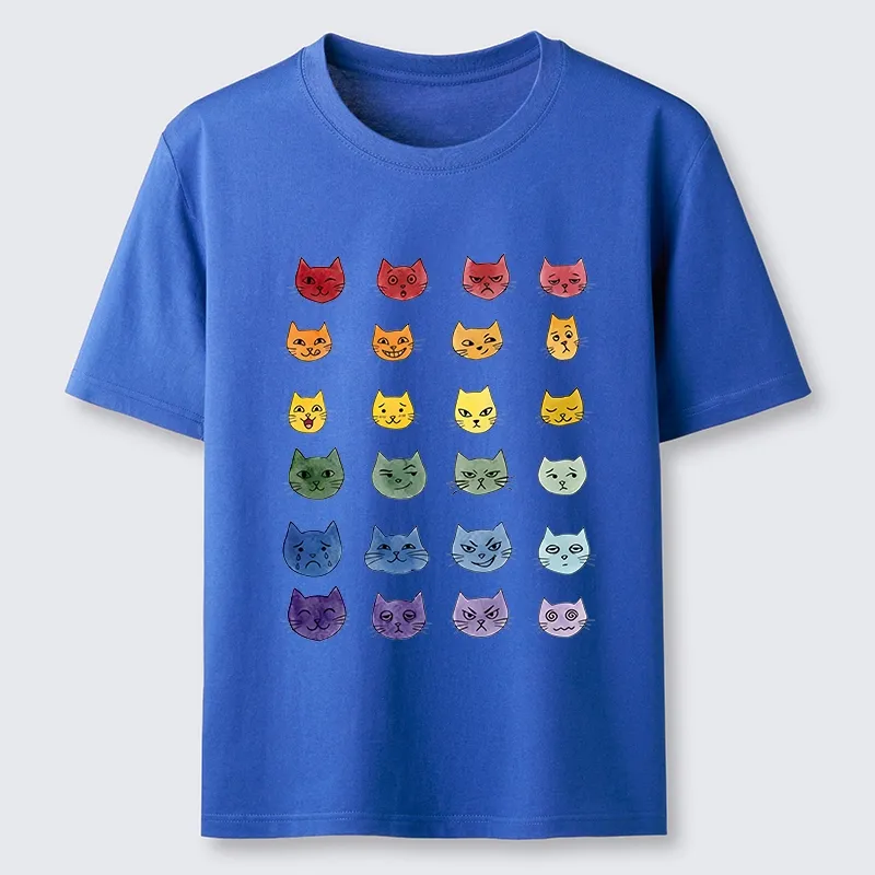 Tokyo-Tiger Watercolor Rainbow Cat Classic T-Shirt