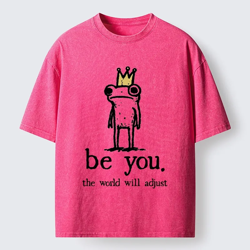 Tokyo-Tiger Crown Frog Stays True To Self Washed T-Shirt