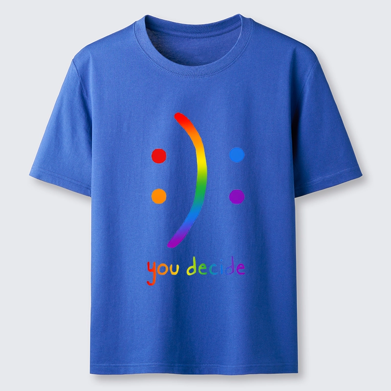 Tokyo-Tiger Colorful Rainbow Smile You Decide Classic T-Shirt