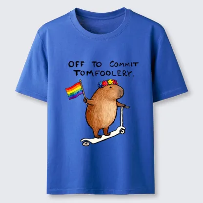 Tokyo-Tiger Pride Capybara On Scooter Meme Classic T-Shirt