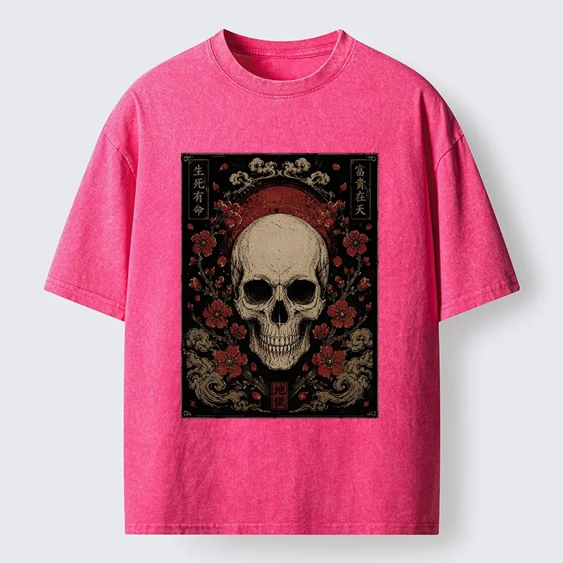 Tokyo-Tiger Sakura And The Dead Washed T-Shirt