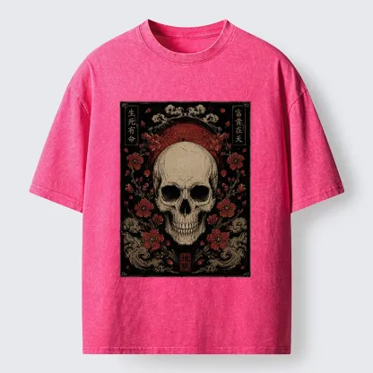 Tokyo-Tiger Sakura And The Dead Washed T-Shirt