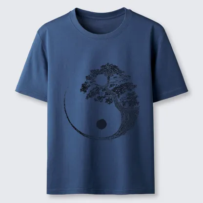Tokyo-Tiger Yin-Yang Tai Chi Tree Classic T-Shirt