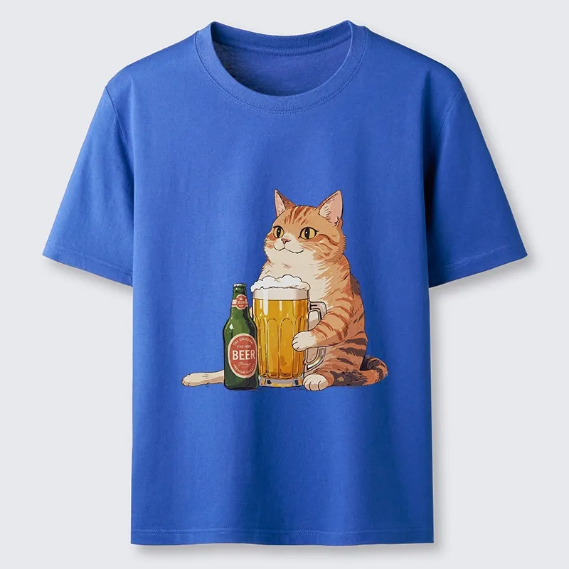 Tokyo-Tiger Funny Beer Cat After Work Classic T-Shirt