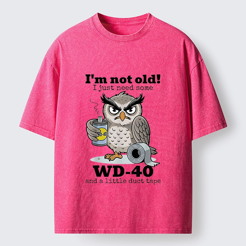 Tokyo-Tiger Funny Meme Owl Not Getting Old Washed T-Shirt