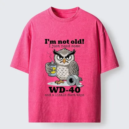 Tokyo-Tiger Funny Meme Owl Not Getting Old Washed T-Shirt