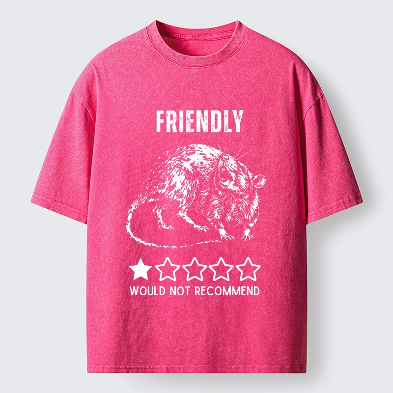 Tokyo-Tiger One Star Rat Bad Review Meme Washed T-Shirt