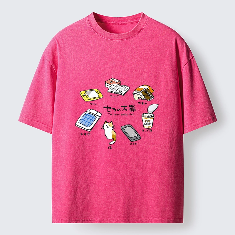 Tokyo-Tiger My Favorite Chill Hobby Collection Washed T-Shirt