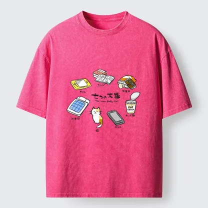 Tokyo-Tiger My Favorite Chill Hobby Collection Washed T-Shirt