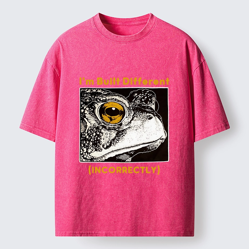 Tokyo-Tiger Unique Frog Has Special Built Style Washed T-Shirt