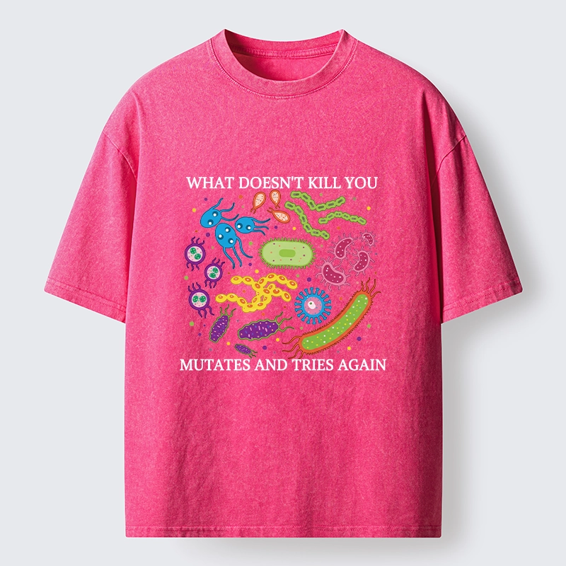 Tokyo-Tiger Funny Science Germ Virus Meme Washed T-Shirt