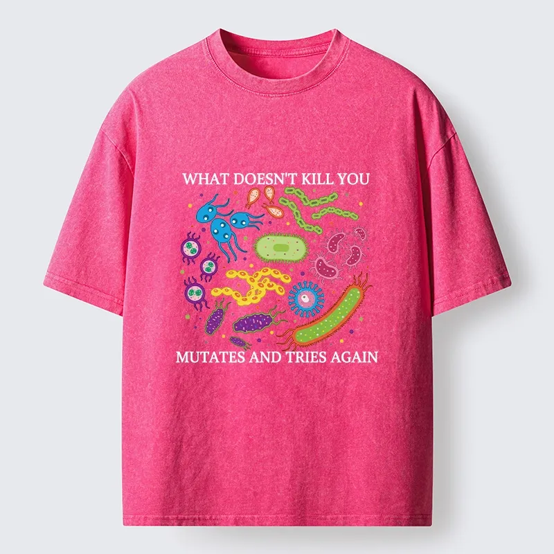 Tokyo-Tiger Funny Science Germ Virus Meme Washed T-Shirt
