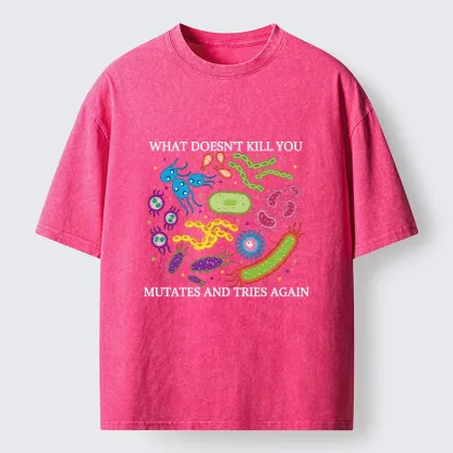 Tokyo-Tiger Funny Science Germ Virus Meme Washed T-Shirt