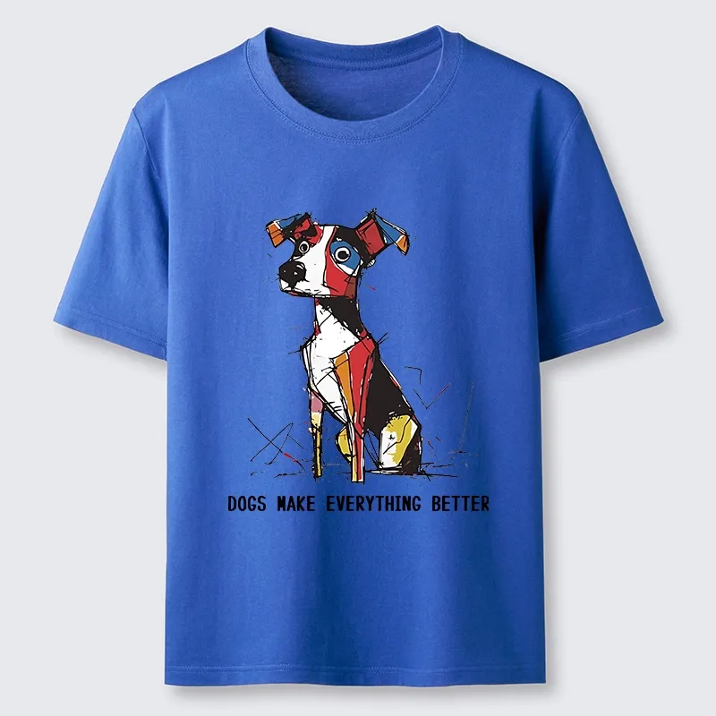 Tokyo-Tiger Colorful Puppy Street Art Graphic Classic T-Shirt