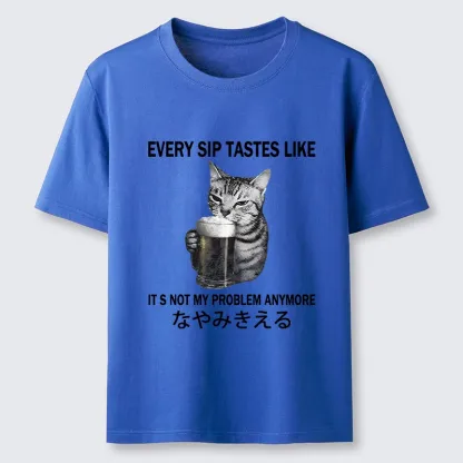 Tokyo-Tiger Chill Beer Cat Relax Graphic Classic T-Shirt
