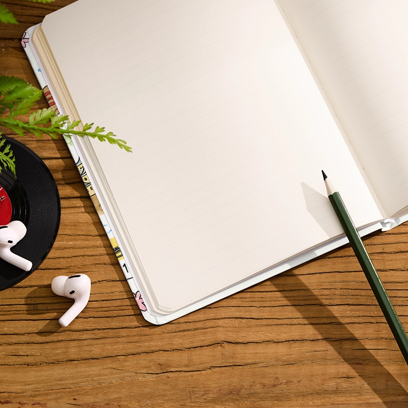 Tokyo-Tiger Tokyo's Famous Attractions Roadmap White Notebook