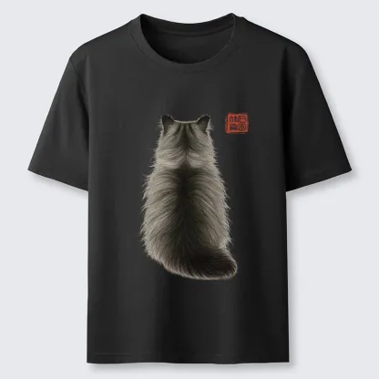 Tokyo-Tiger Cat's Back Ink Painting Classic T-Shirt