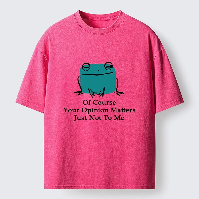 Tokyo-Tiger Cool Frog Unbothered By Others Opinions Washed T-Shirt