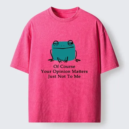Tokyo-Tiger Cool Frog Unbothered By Others Opinions Washed T-Shirt