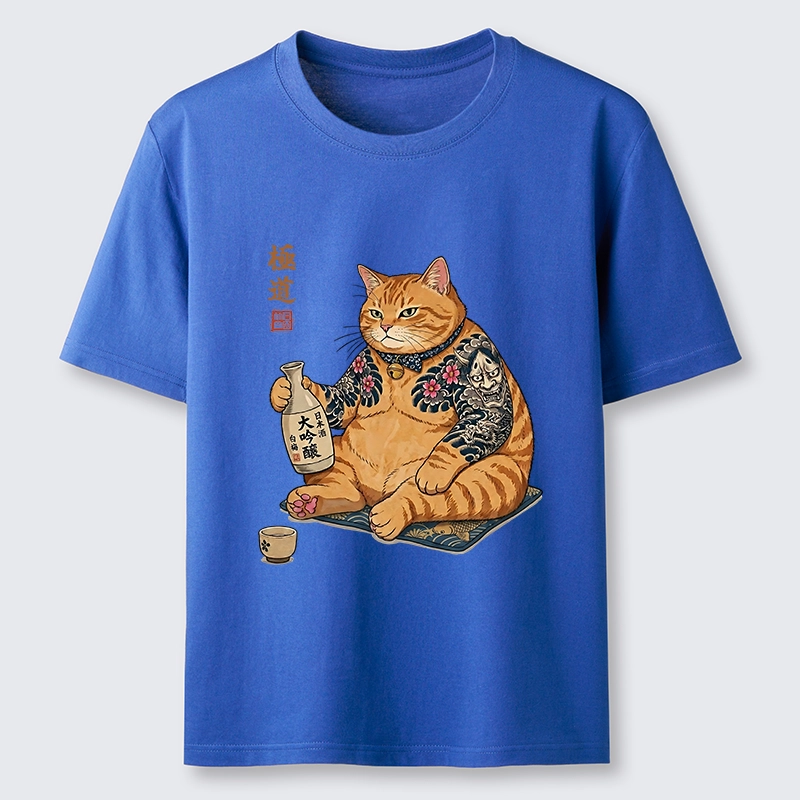 Tokyo-Tiger Traditional Japanese Cat Sake Classic T-Shirt