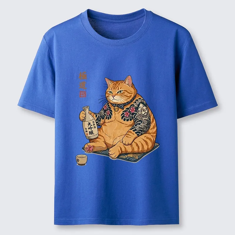 Tokyo-Tiger Traditional Japanese Cat Sake Classic T-Shirt