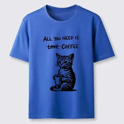Tokyo-Tiger Cute Cat Coffee Daily Happy Vibe Classic T-Shirt